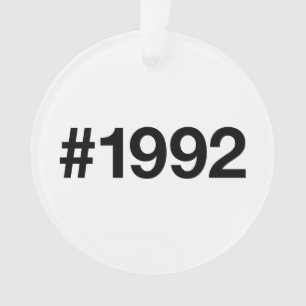 Adorno Hashtag 33 Aniversario de cumpleaños de 1992