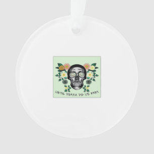 Adorno Hasta Que La Muerte Nos Divida, Calavera Con Flore