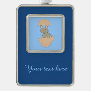 Adorno Hatching de conejito del ornamento Personalizado d