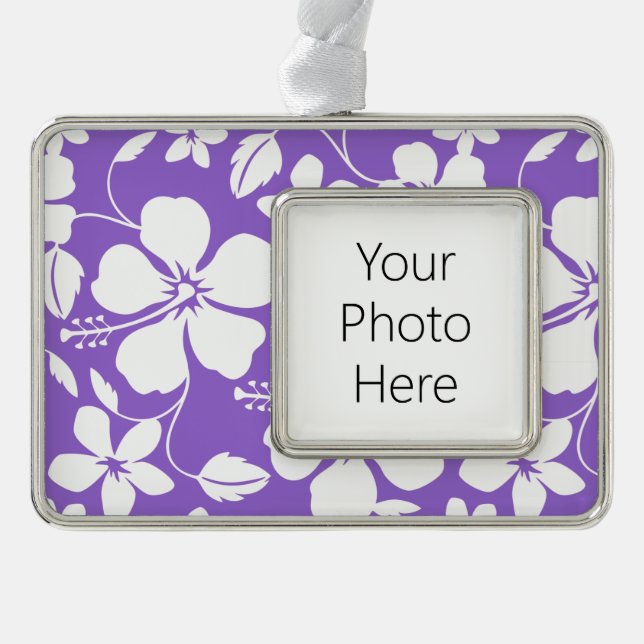 ADORNO HAWAIIAN HULA (HIBISCUS) PURPLE LUMINOSO (Anverso)