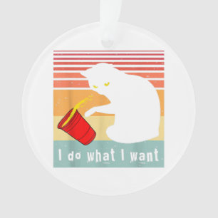 Adorno Haz Lo Que Quiero Gato Negro Vintage Taza Roja Div