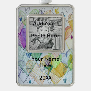 Adorno Hearts Love Art Personalizado Personalizado Orname