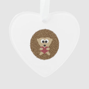Adorno Hedgehog Hugging Heart