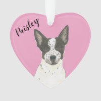 Heeler de Cattledog blanco rosado personalizado