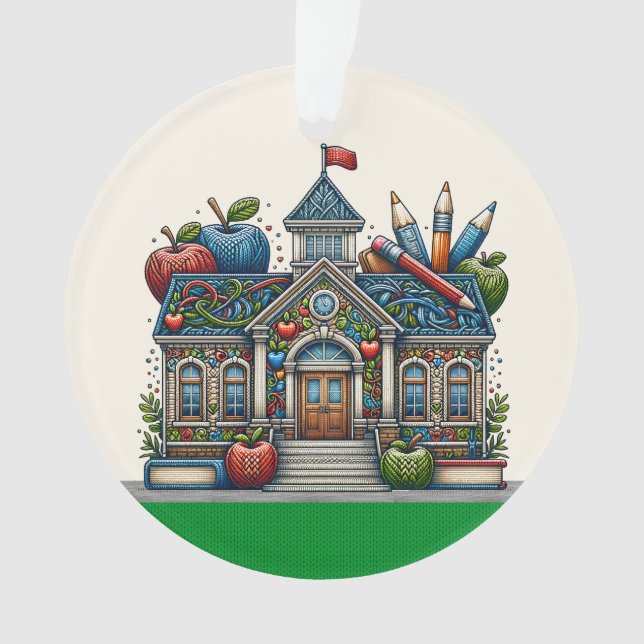 Adorno Hermosa escuela - profesor - volver (Anverso)