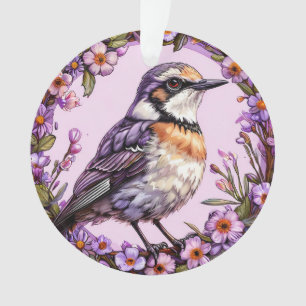 Adorno Hermosamente ilustrado pájaro