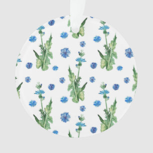 Adorno Hermoso patrón de flores acuáticas