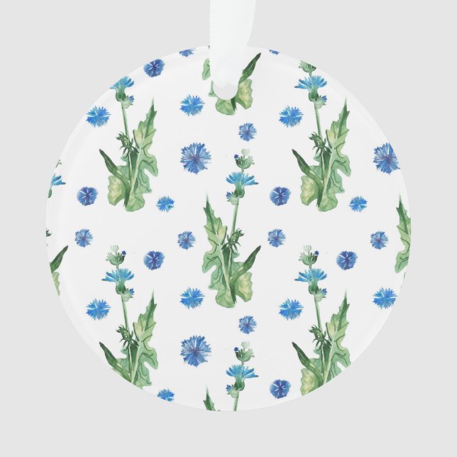 Adorno Hermoso patrón de flores acuáticas (Anverso)