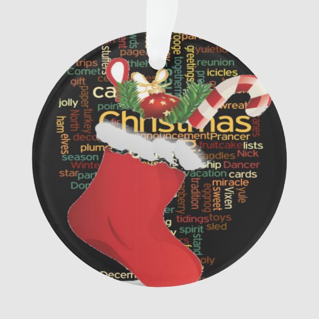 Adorno Hermosos Navidades rojos (Anverso)