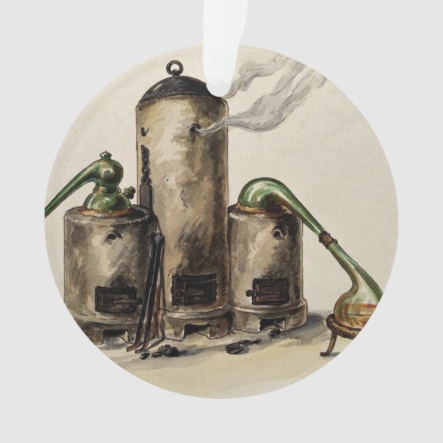 Adorno Herramientas de alquimia de hervir y condensación (Anverso)