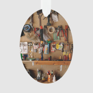 Adorno Herramientas en la pared del taller