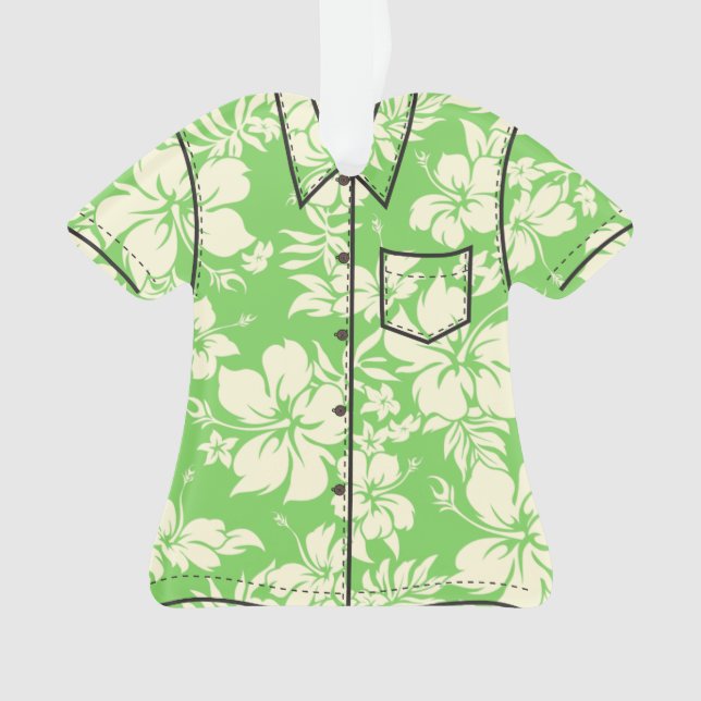 Adorno Hibiscus Pareau Hawaii Aloha Shirt (Anverso)