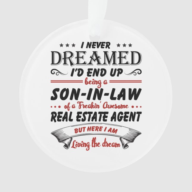 Adorno Hijo En Derecho De Impresionante Agente Inmobiliar (Anverso)