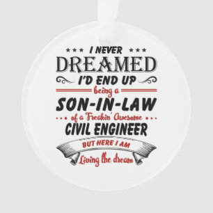 Adorno Hijo En Derecho De Impresionante Ingeniero Civil
