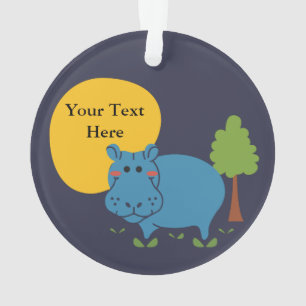 Adorno Hippo Personalizar con texto