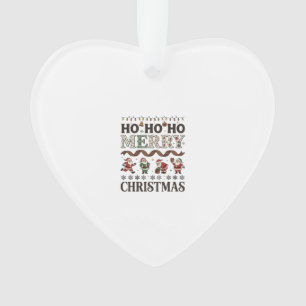 Adorno Ho Feliz Navidad Cintas de Cuadros de Papá Noel