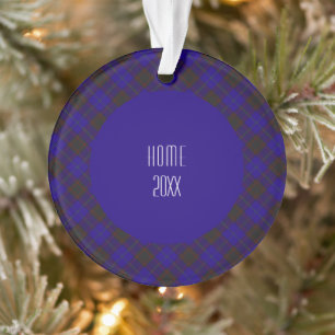 Adorno Hogar Hume Clan Tartán Escocia Plaid