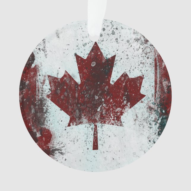 Adorno Hoja de arce personalizada de Canadá (Anverso)