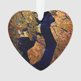 Adorno Hojas amarillas y naranjas