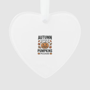 Adorno Hojas De Calabaza De Otoño Calabazas Por Favor Vin