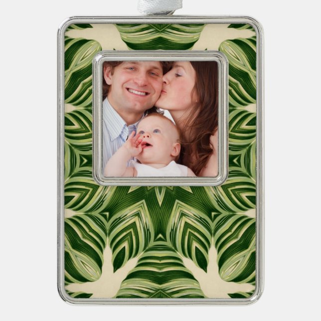 Adorno hojas de palma tropicales botánicas abstractas de  (Anverso)