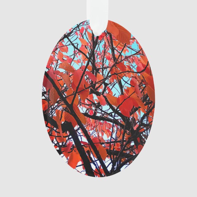 Adorno hojas naranjas (Anverso)