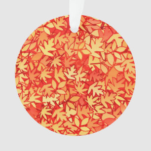 Adorno Hojas otoñales, naranja y oro