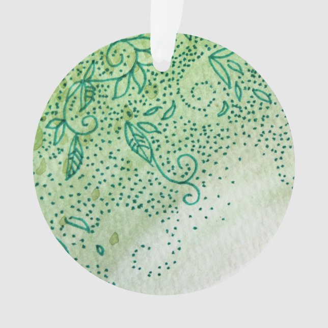 Adorno Hojas verdes (Anverso)