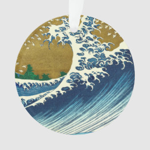 Adorno Hokusai Gran Ola Arte Japonés