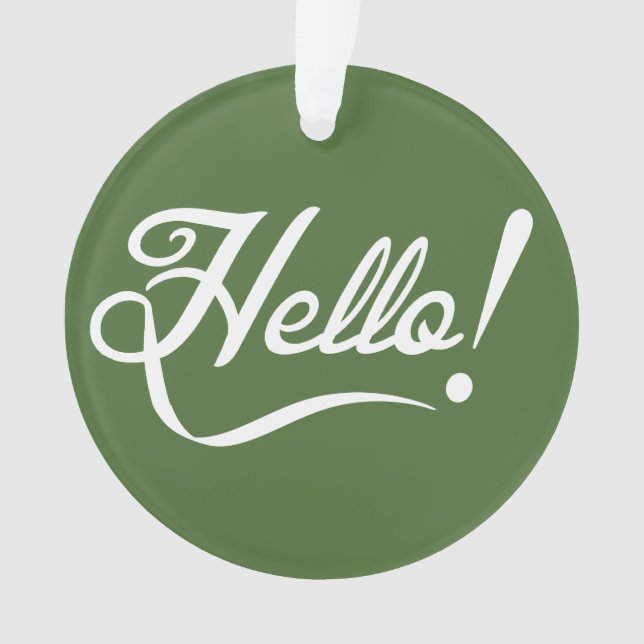 Adorno Hola - Árbol superior (Anverso)