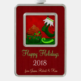 Adorno Holiday Cupcake Whimsey PERSONALIZADO