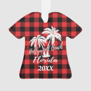 Adorno Hollywood Beach Florida Palm Trees Personalizados