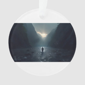 Adorno Hombre al amanecer en asombroso Majestuoso Valle d