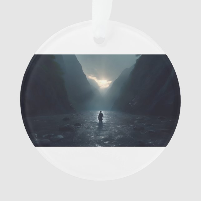 Adorno Hombre al amanecer en asombroso Majestuoso Valle d (Anverso)