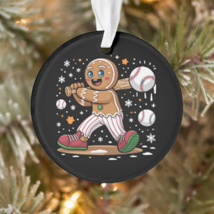 Adorno Hombre de jengibre de Navidad jugador de deportes