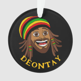 Adorno Hombre Rasta Lindo Jamaicano Personalizado