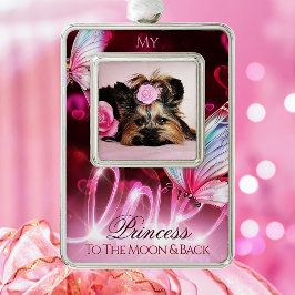 Adorno Homenaje de amor, Corazones rosas y Mariposa - Fot