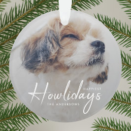 Adorno Howlidays más feliz | Navidades de fotos de perros