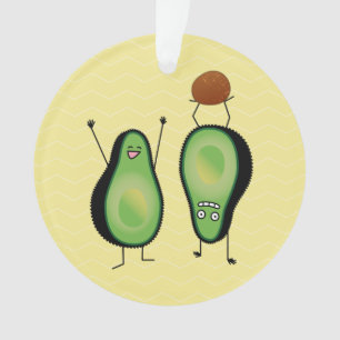 Adorno Hoyo verde divertido del handstand del aguacate