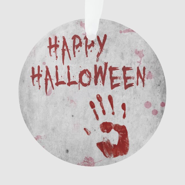 Adorno Huella Sangrienta Halloween (Anverso)