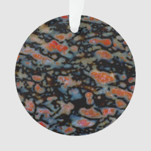 Adorno Hueso de dinosaurio petrificado colorido