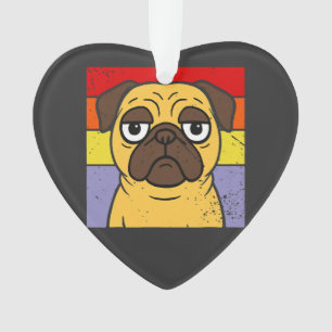 Adorno Humor de Amante de Perro Pug Antiguo Sarcástico To