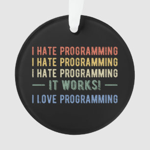 Adorno I Hate Programation - Divertido Programador I