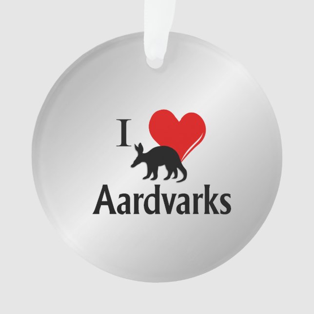 Adorno I Heart Aardvarks (Anverso)