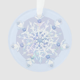 Adorno Ice Blue Snowflake