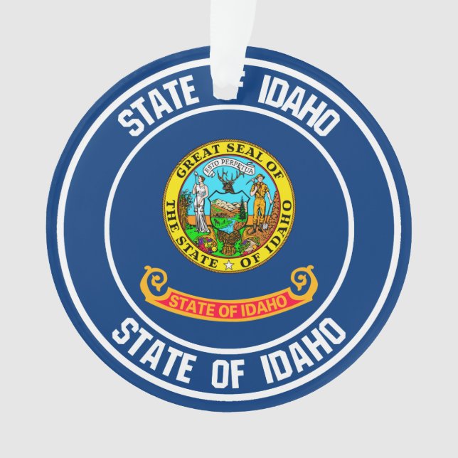 Adorno Idaho Round Emblem (Anverso)