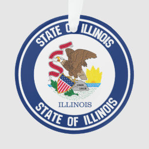 Adorno Illinois Round Emblem