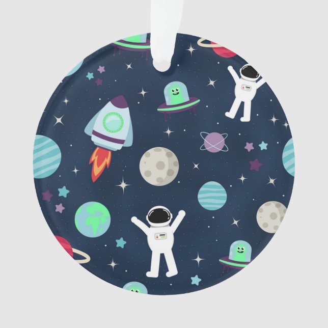 Adorno Ilustracion de patrón de espacio (Anverso)