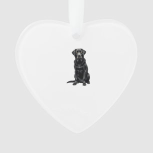 Adorno Ilustración de retrato de perro Labrador Retriever