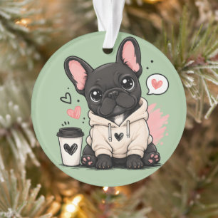 Adorno Ilustración de sudadera con capucha de Bulldog Fra